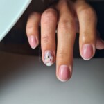 Mini francia géllak festett mintával Mini francia géllak festett mintával